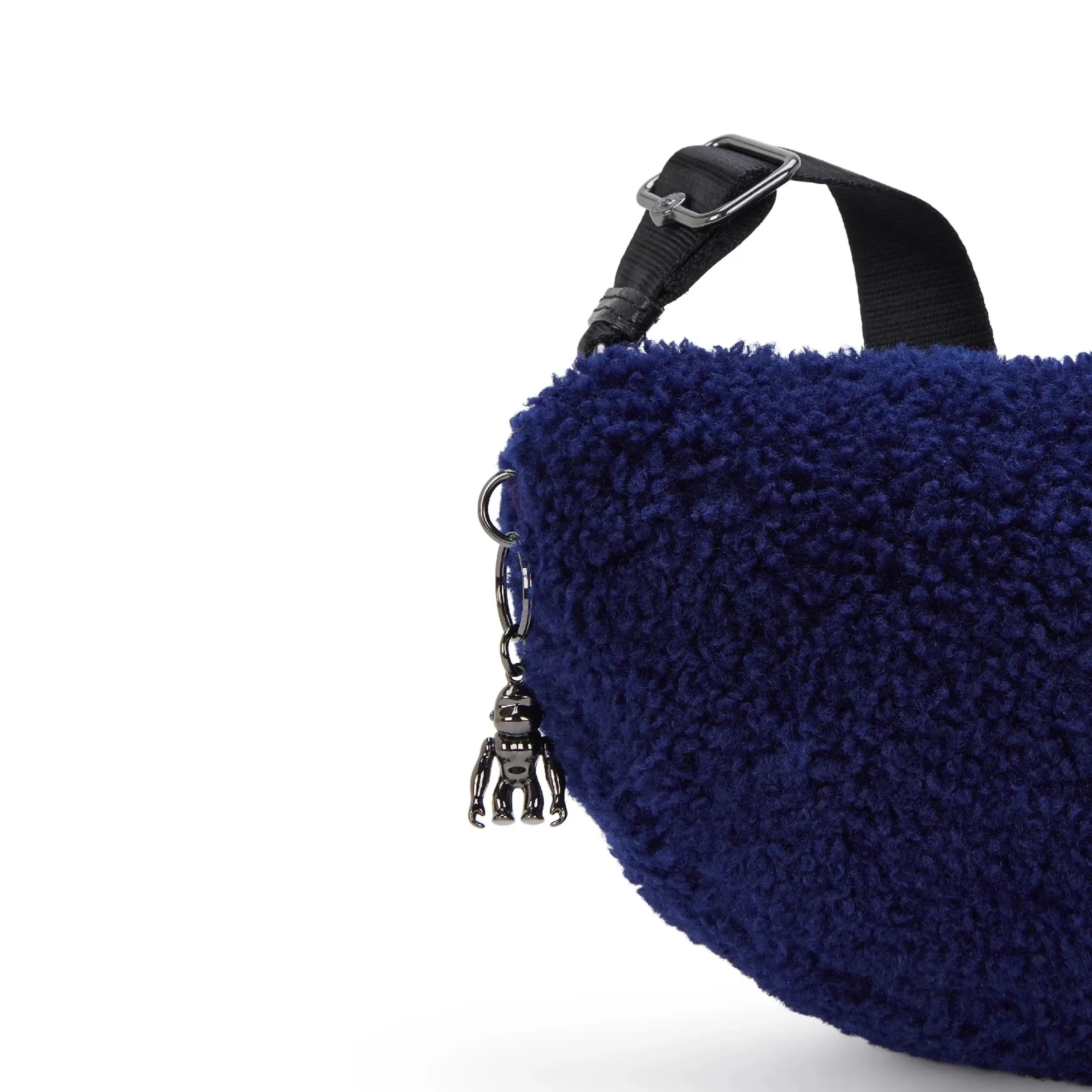 Julissa Small Fuzzy Crescent Crossbody Bag