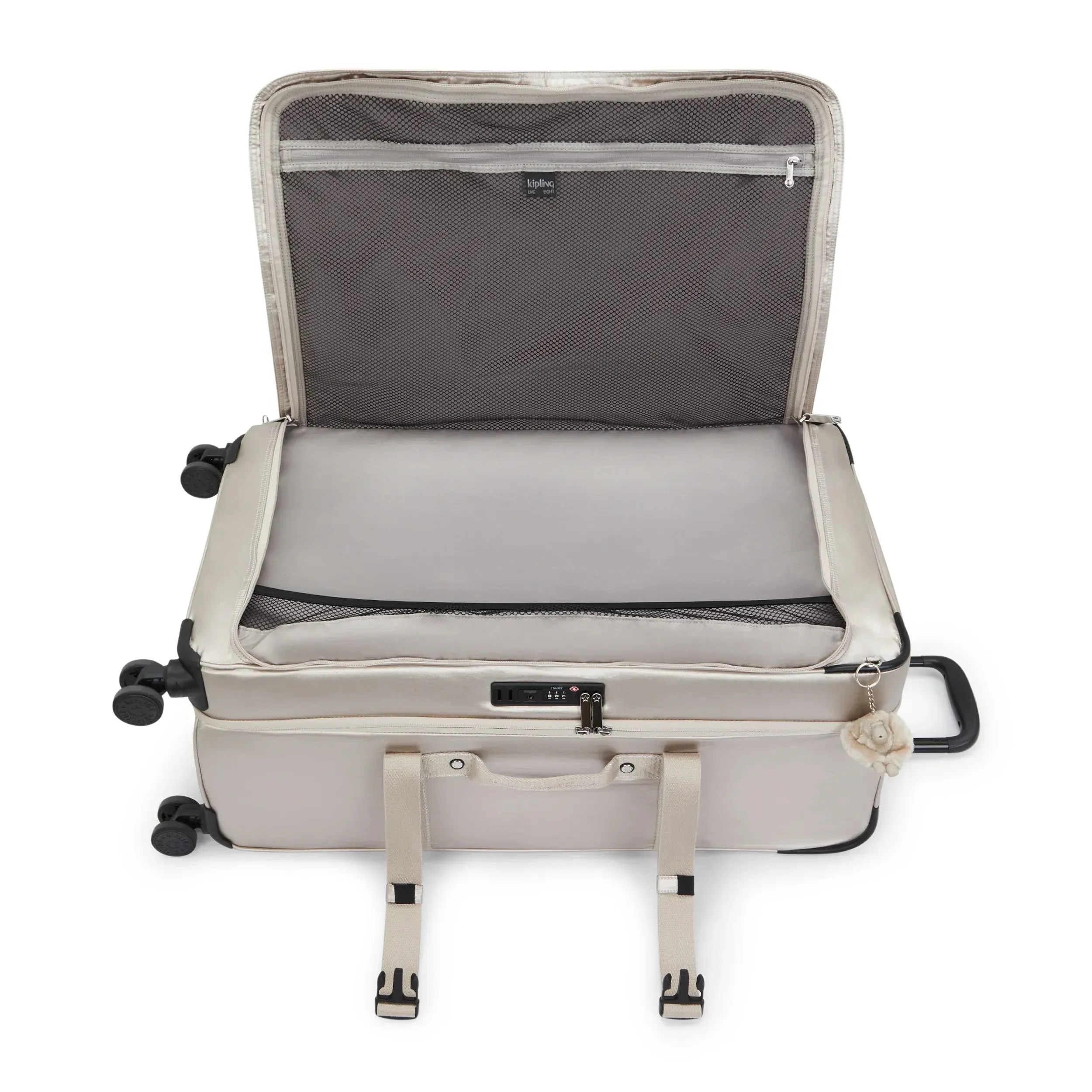 Spontan stor metallisk bagage